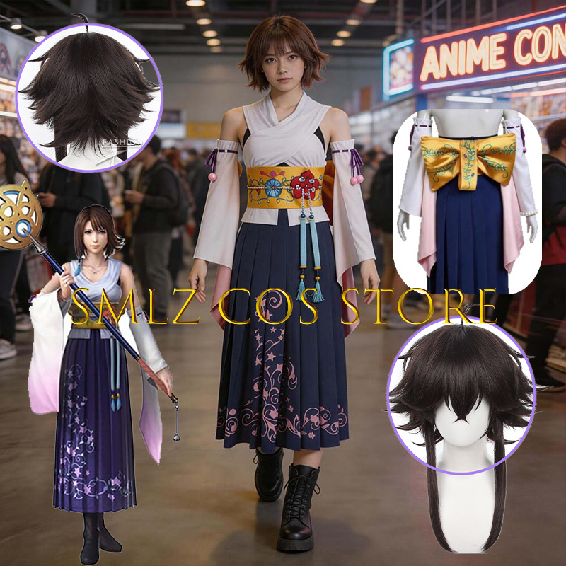 Cosplay Anime Women - Костюм для косплея Yuna из FF10