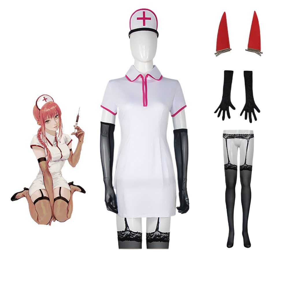 Anime Cosplay Makima - Костюм человека бензопилы, аниме девушка, косплей