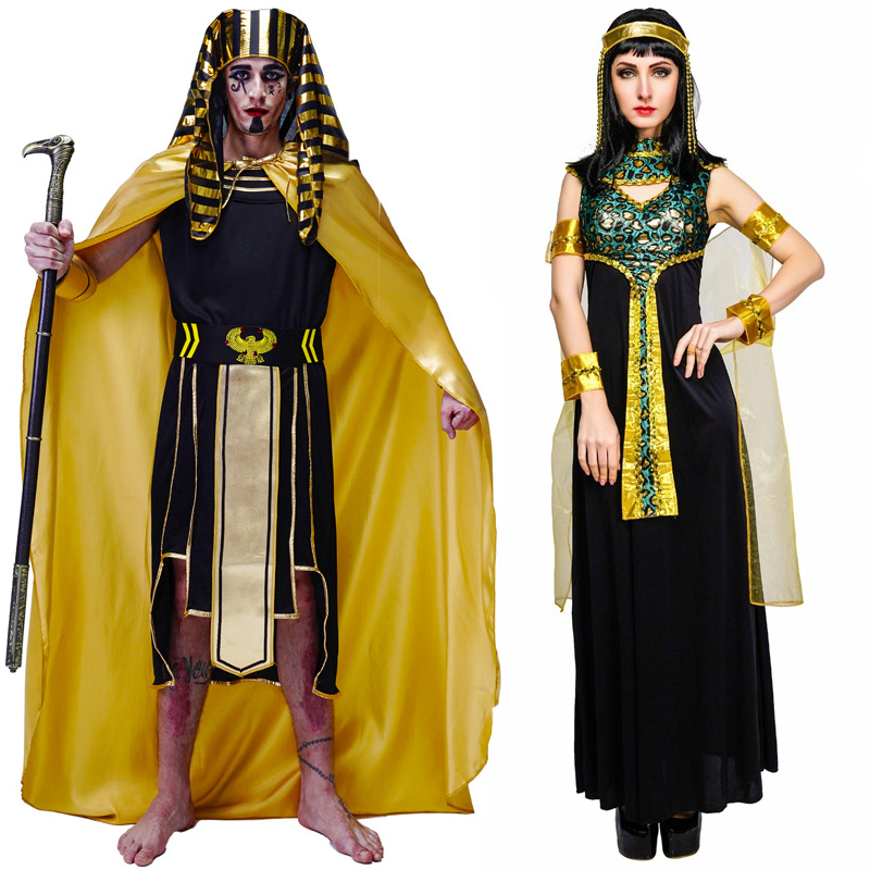 Egypt Cosplay Anime - Хэллоуин Мужчины Древний Египетский Костюм Королевы