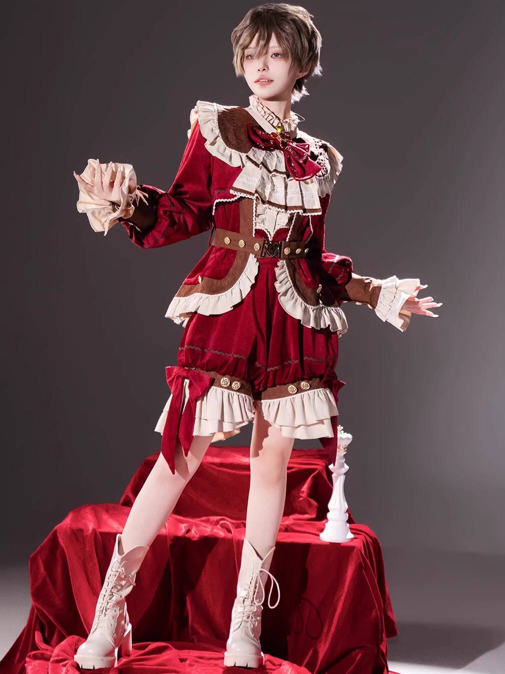 Новый костюм Black Tea Pancake – обзор и цена Anime Cosplay Red