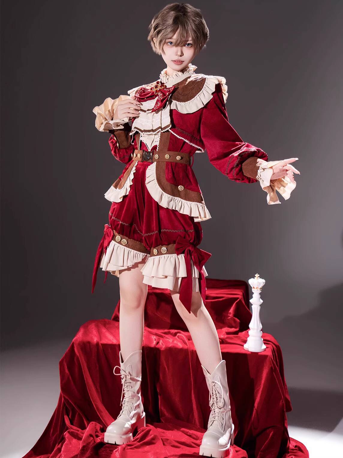 Новый костюм Black Tea Pancake – обзор и цена Anime Cosplay Red